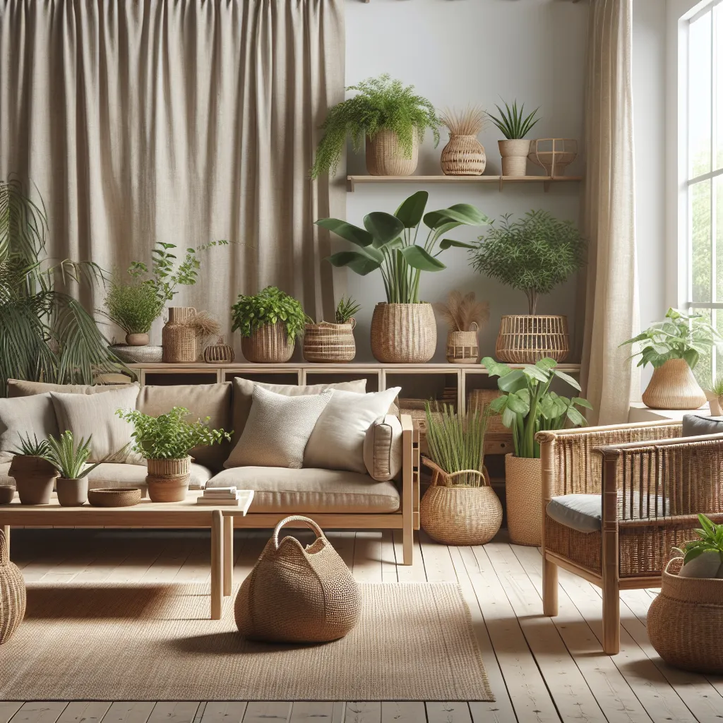 Stylowe dekoracje wnętrz z naturalnych materiałów